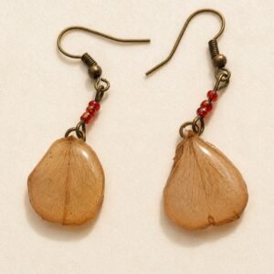 Boucles d'oreilles pétales de rose