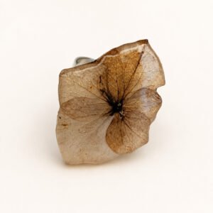 Bague bohème Hortensia à fleur plate