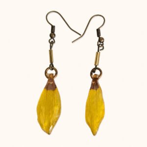 Boucles d'oreilles bohèmes en pétales de Gazania